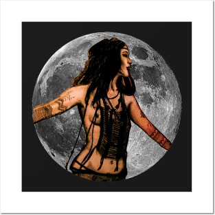 Moon Woman Posters and Art